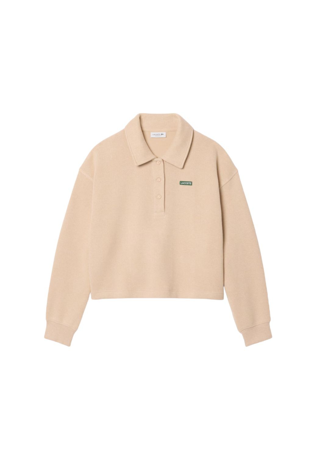 Sudadera Lacoste Oversize Polo Beige