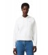 Sudadera Lacoste Capucha Oversized Blanca