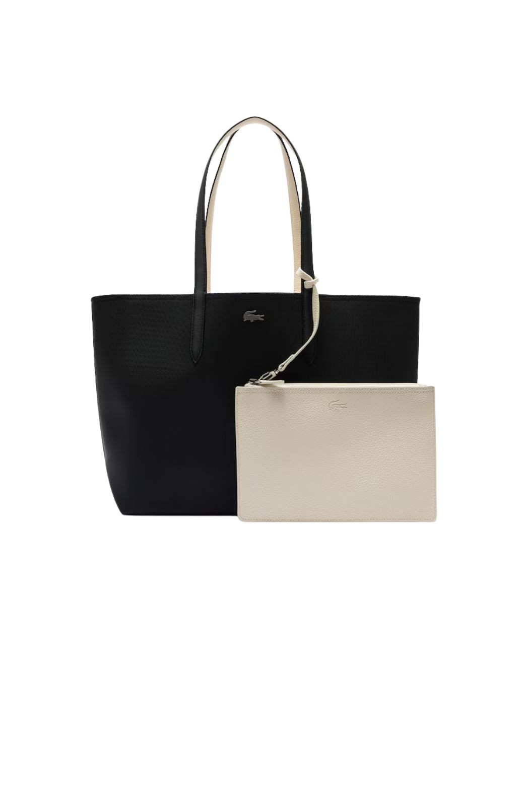 Bolso Lacoste Tote Reversible Negro