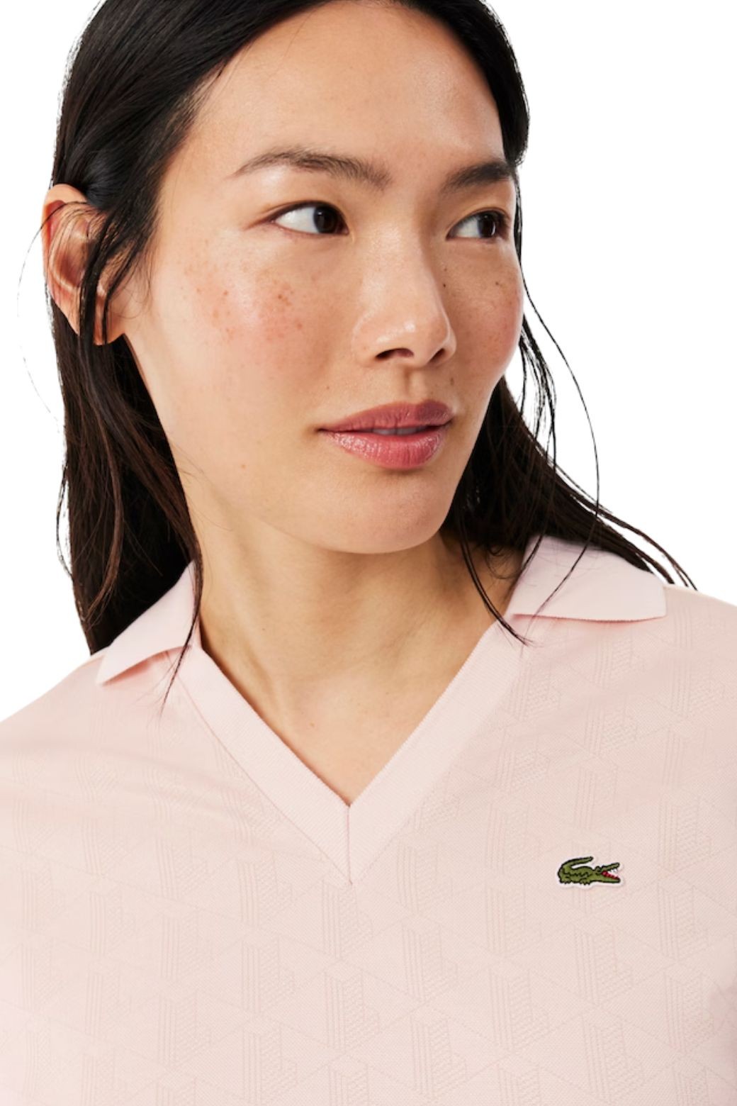 Polo Lacoste Oversized Rosa