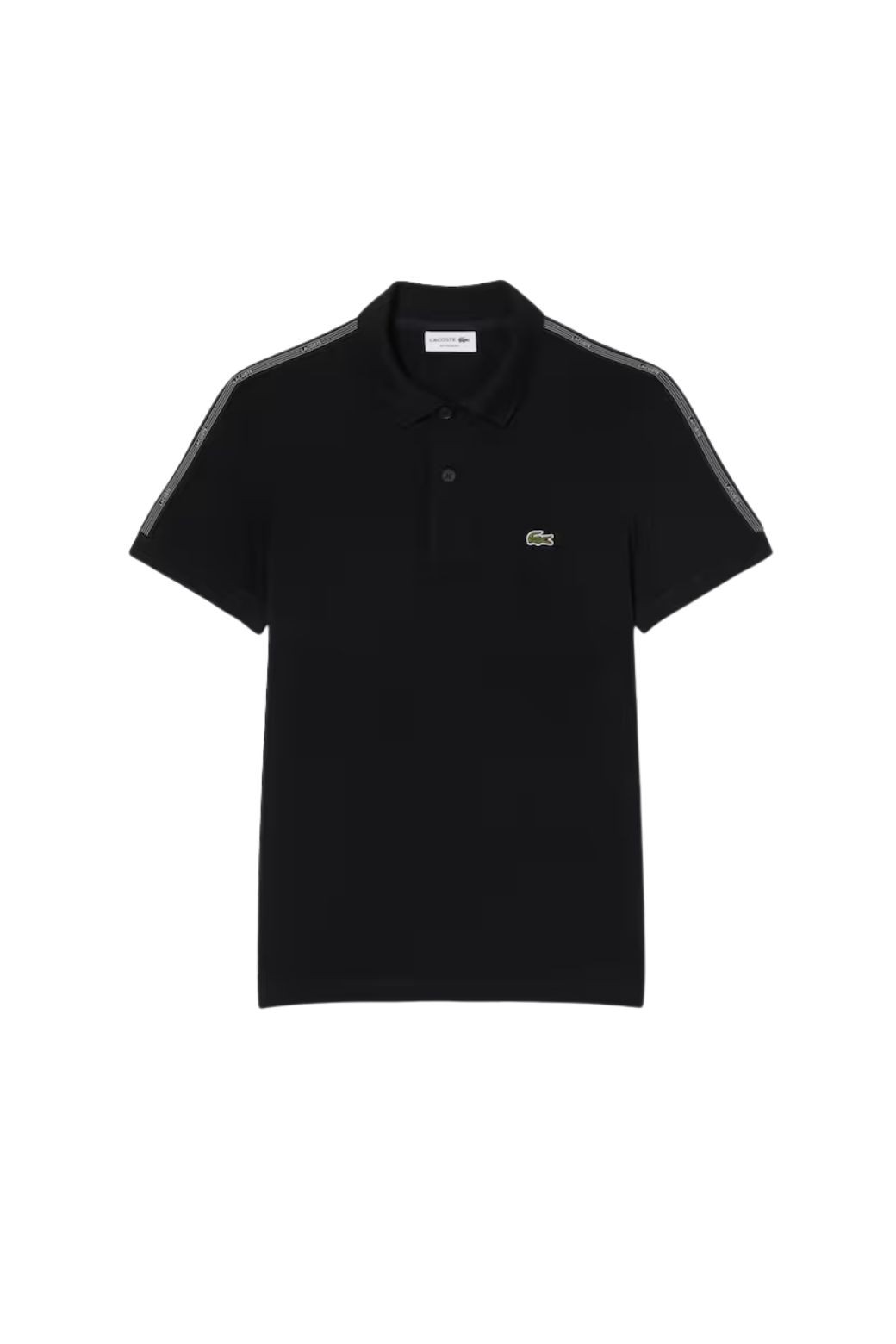 Polo Lacoste Franjas Negro