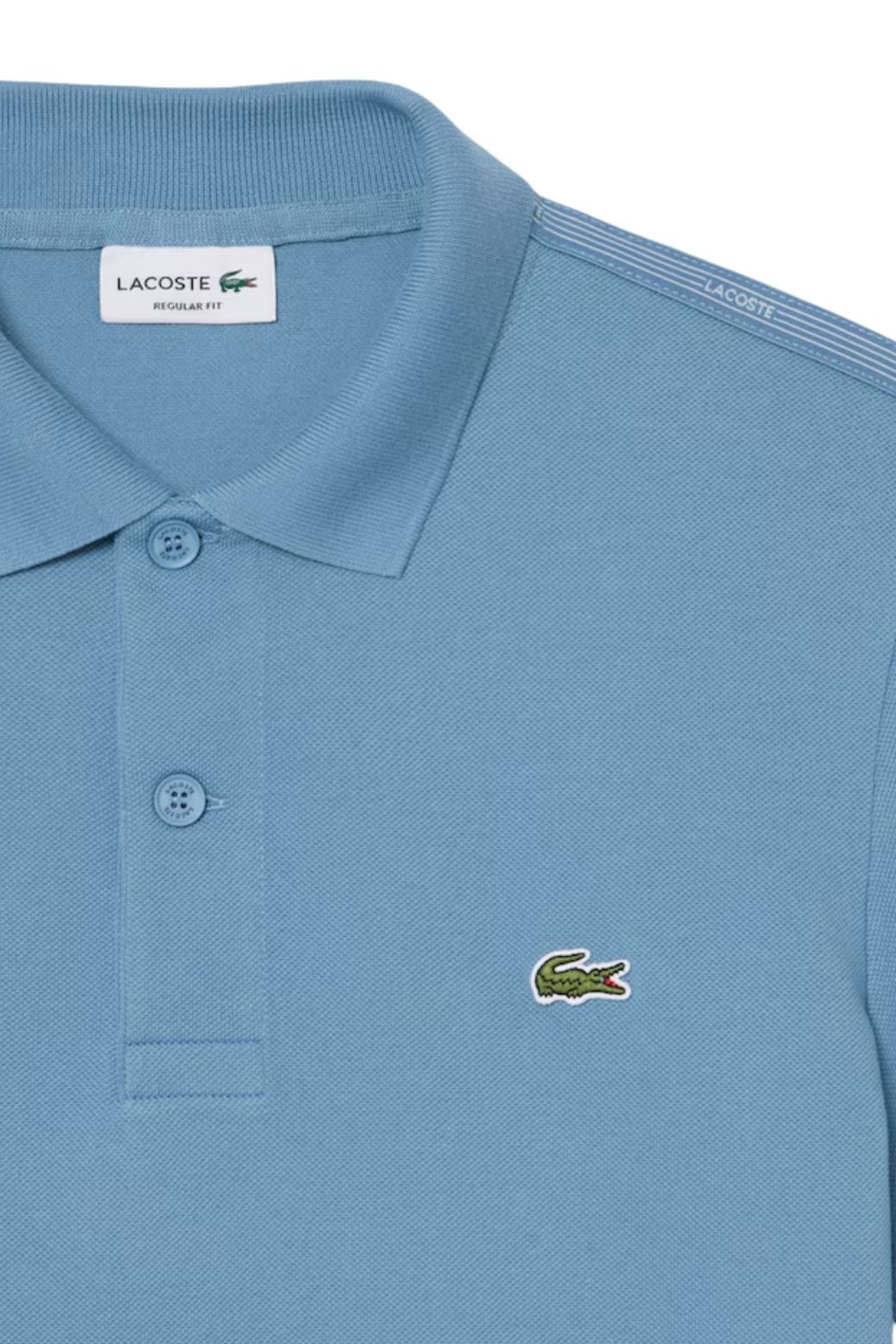 Polo Lacoste Franjas Azul
