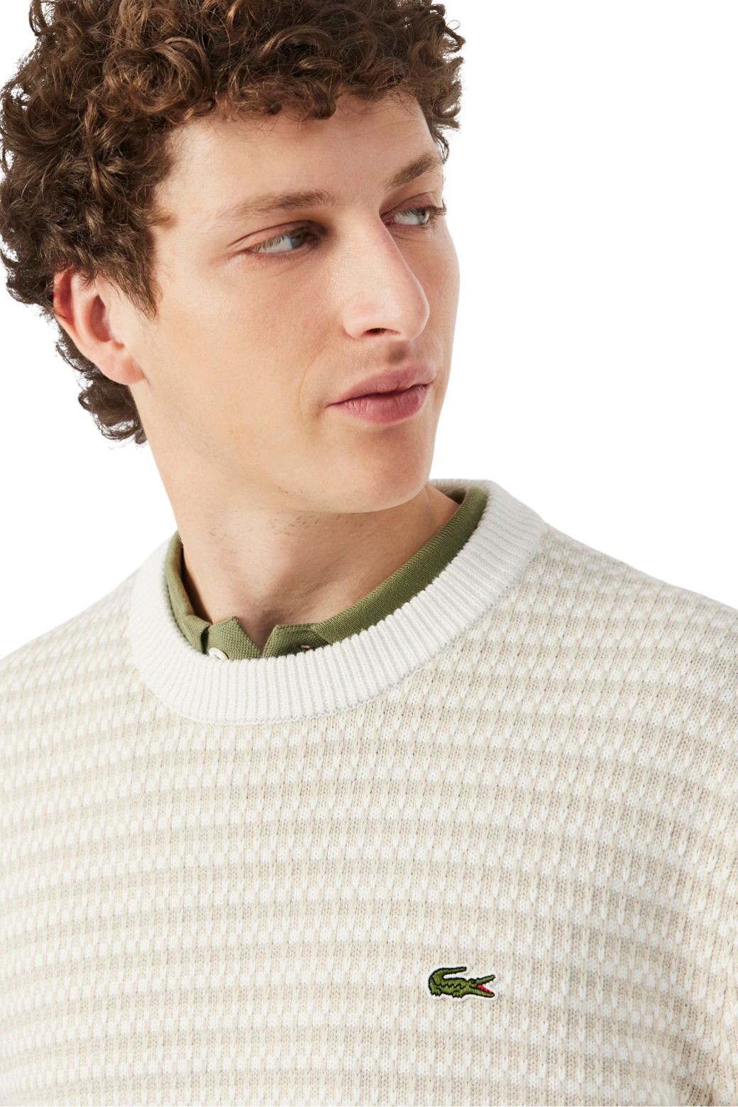 Jersey Lacoste Punto Beige