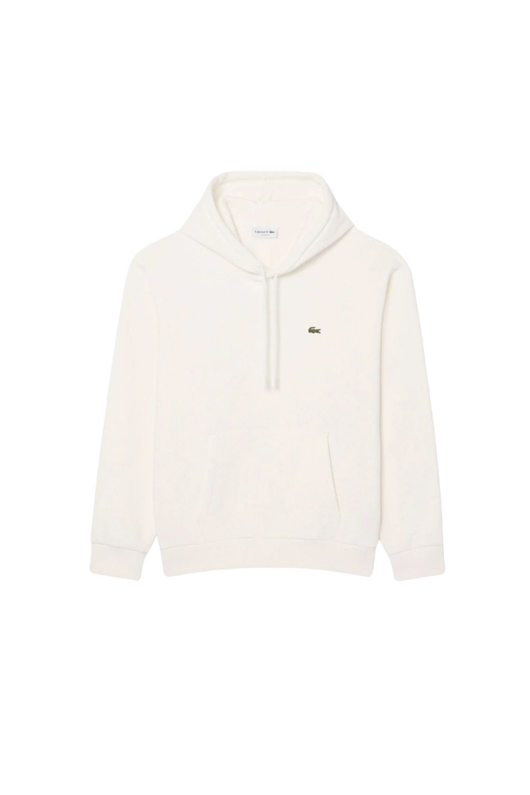 Sudadera Lacoste Capucha Basic Blanca