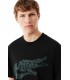 Camiseta Lacoste Classic Printed Negra
