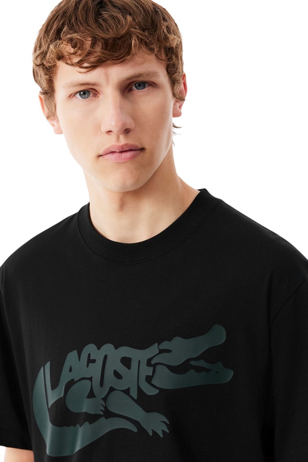 Camiseta Lacoste Classic Printed Negra