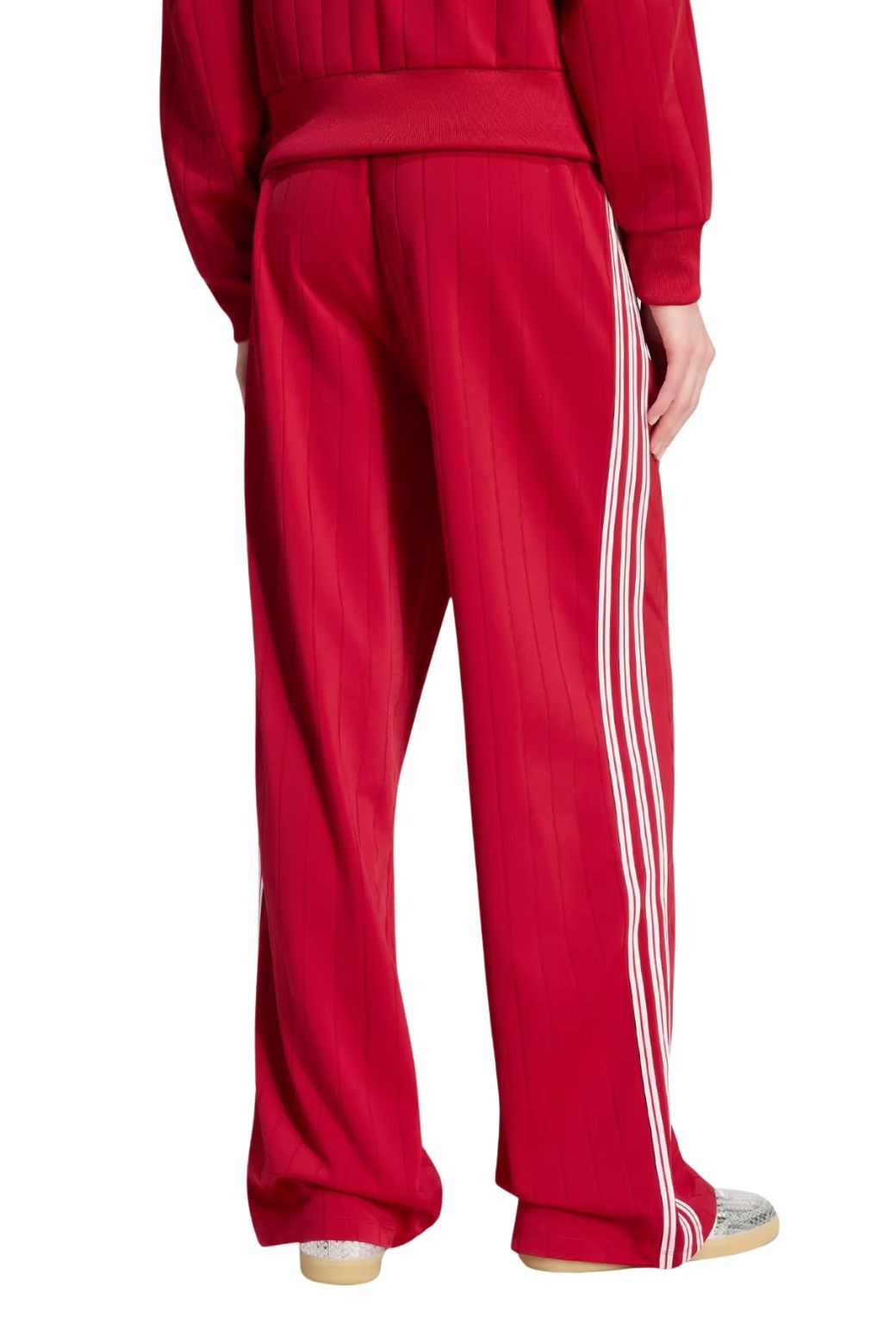 Pantalon Adidas W Pinstripe Firebird Rojo