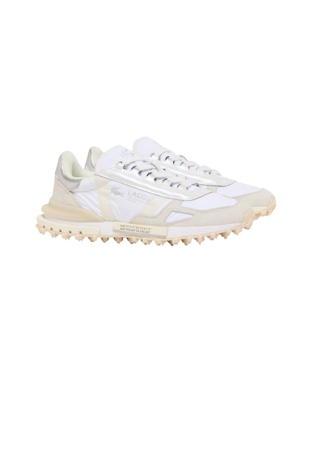 Zapatillas Lacoste Elite Active Blancas y Plata