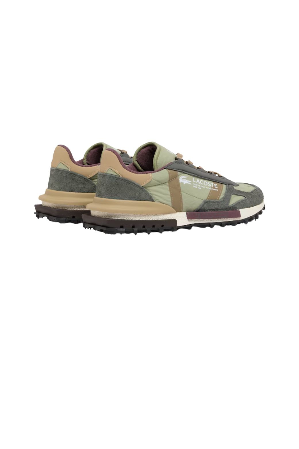 Zapatillas Lacoste Elite Active Verde y Moradas