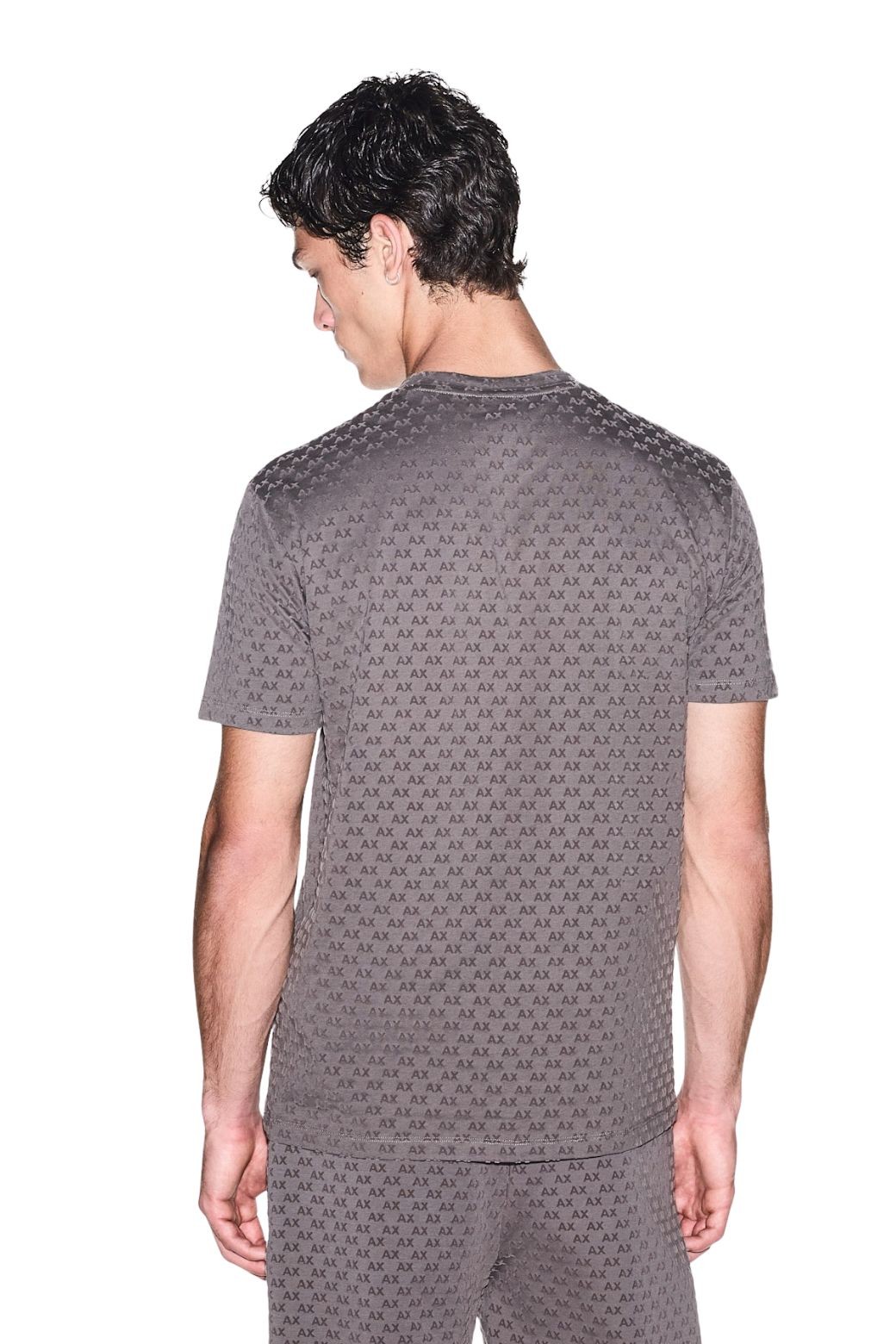 Camiseta Armani Exchange Multilogo Gris