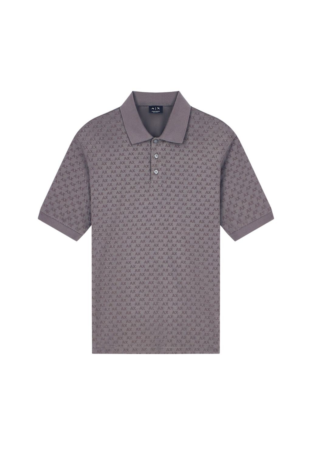 Polo Armani Exchange Multilogo Gris