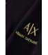 Polo Armani Exchange Regular Fit Negro y Dorado