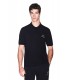 Polo Armani Exchange Regular Fit Negro y Dorado