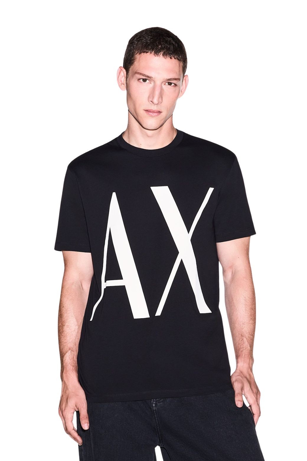 Camiseta Armani Exchange Big logo Negra