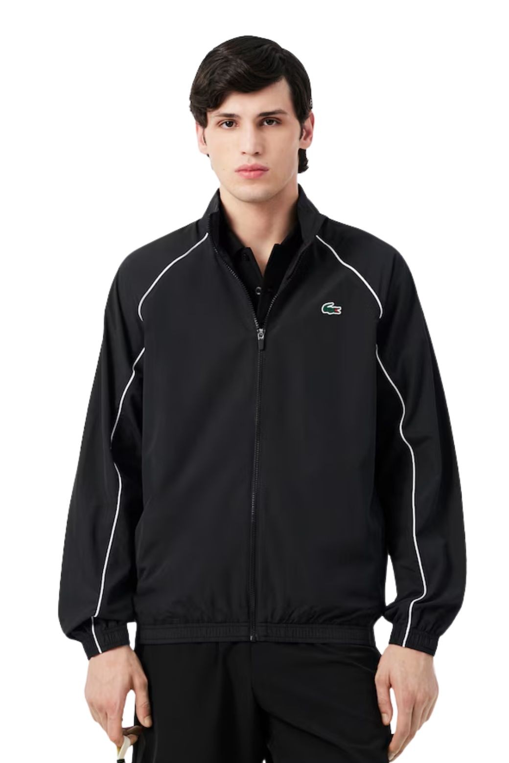 Chaqueta Lacoste Hidrofuga Negra