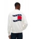 Sudadera Tommy Jeans Wavy Flag Blanca