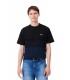 Camiseta Lacoste Colorblock Negra y Azul marino