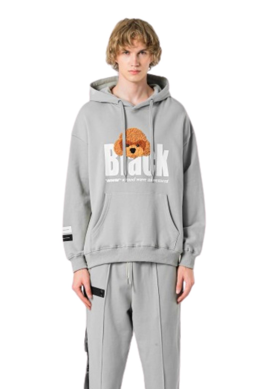 Sudadera MWM Capucha Teddy Gris