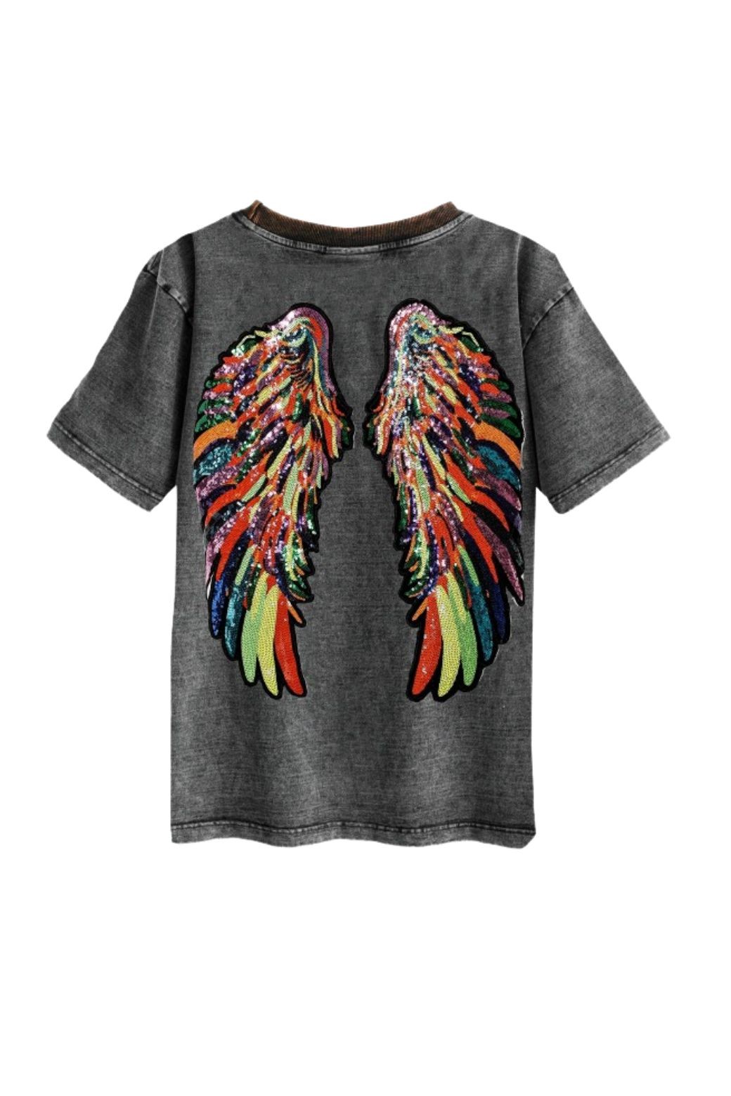 Camiseta MWM Alas Degradada Gris