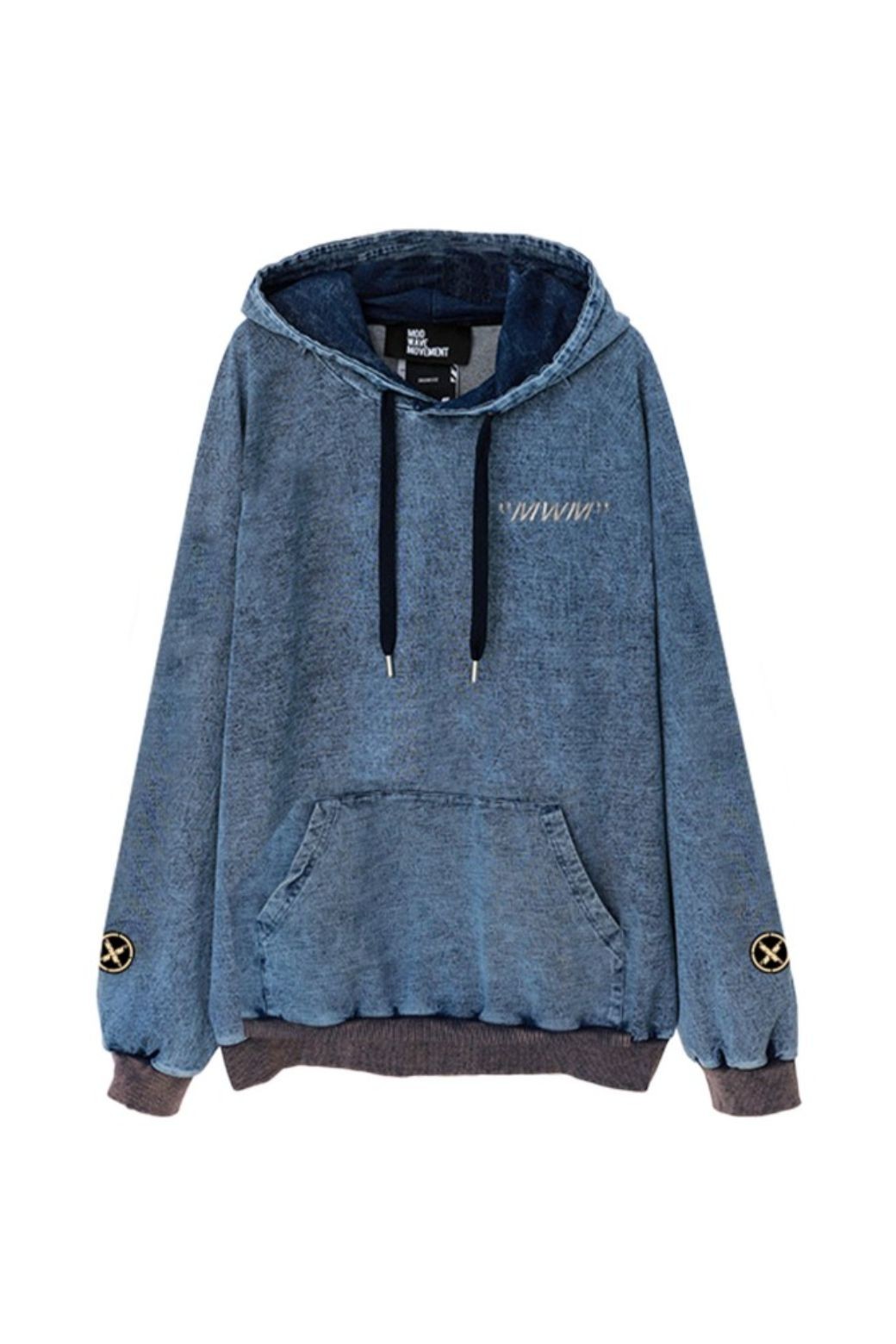 Sudadera MWM Alas Capucha Azul