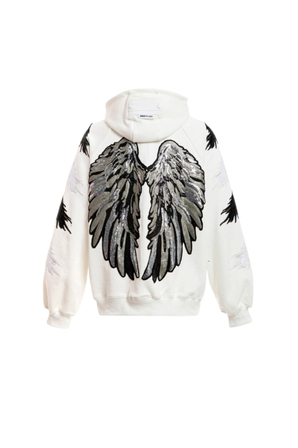 Sudadera MWM Alas Capucha Blanca
