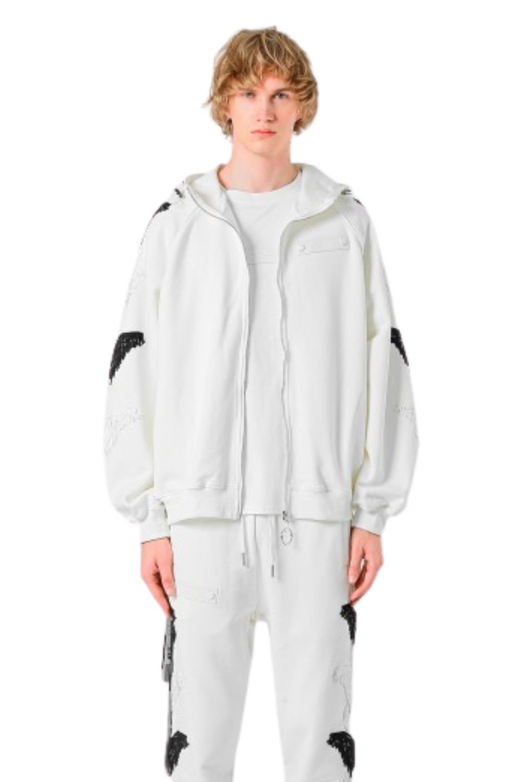 Sudadera MWM Alas Capucha Blanca