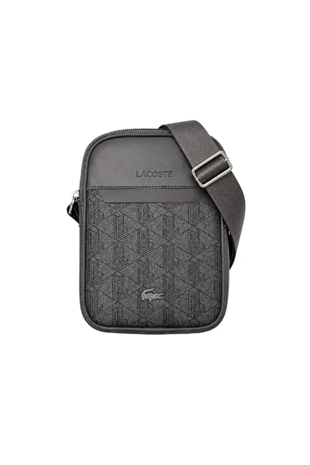 Bolso Lacoste Vertical camera Gris