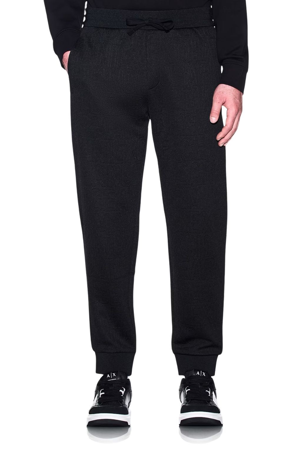 Pantalon Armani Exchange Jacquard Negro