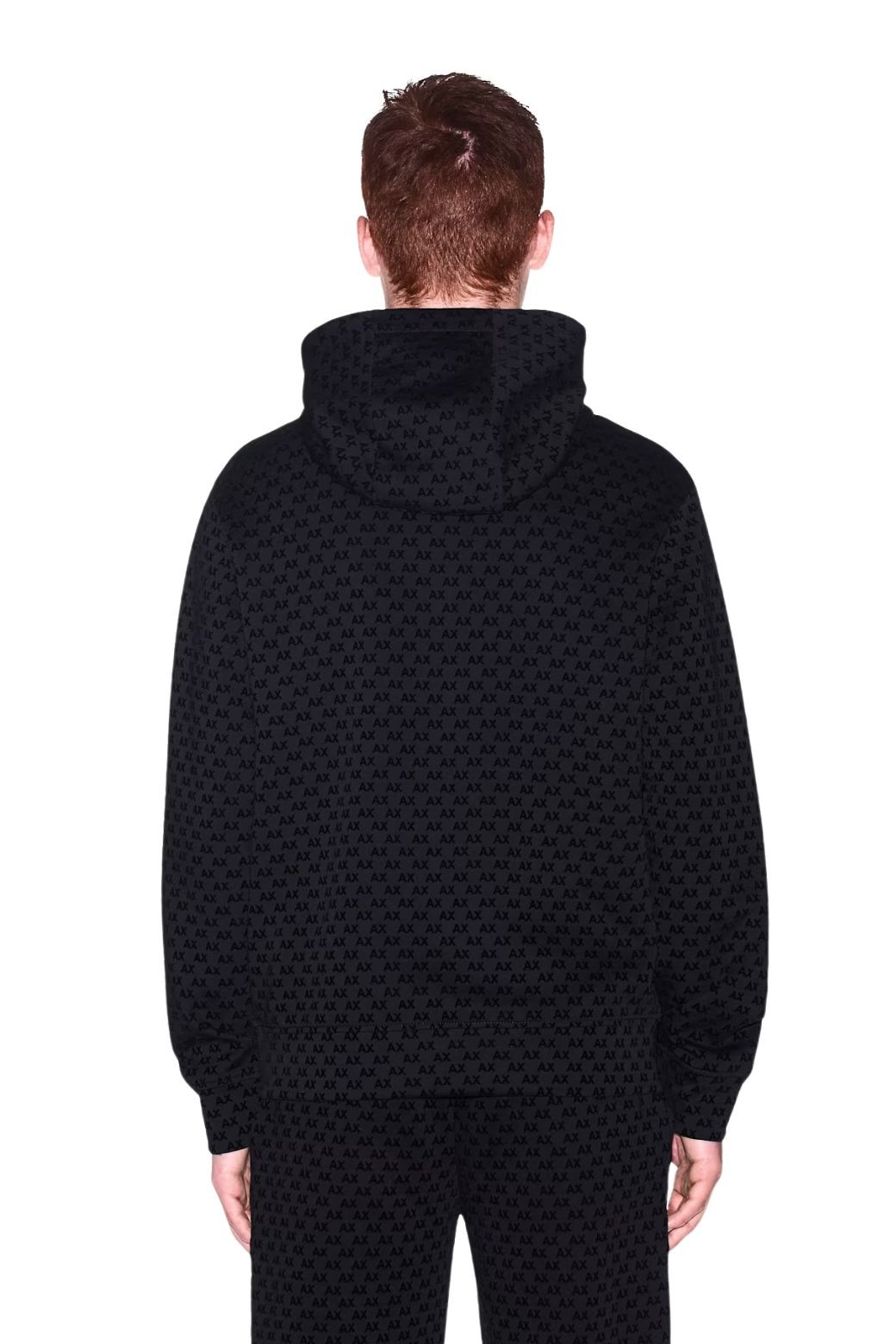 Sudadera Armani Exchange Multilogo Negro