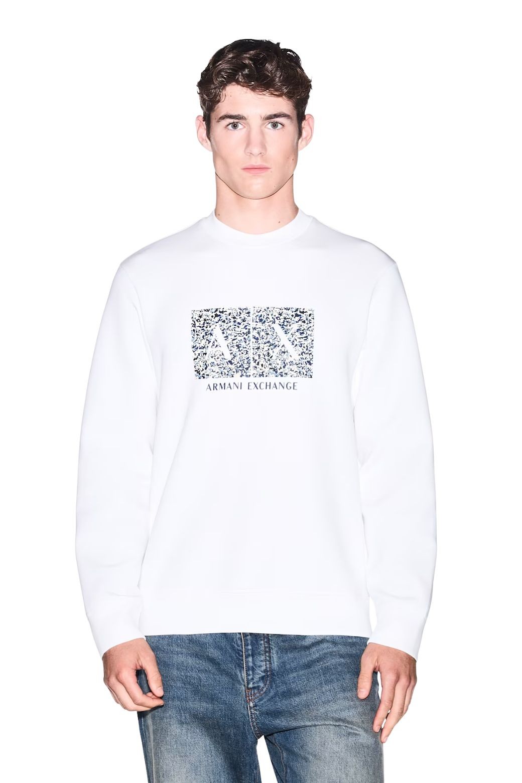 Sudadera Armani Exchange Regular fit Blanca