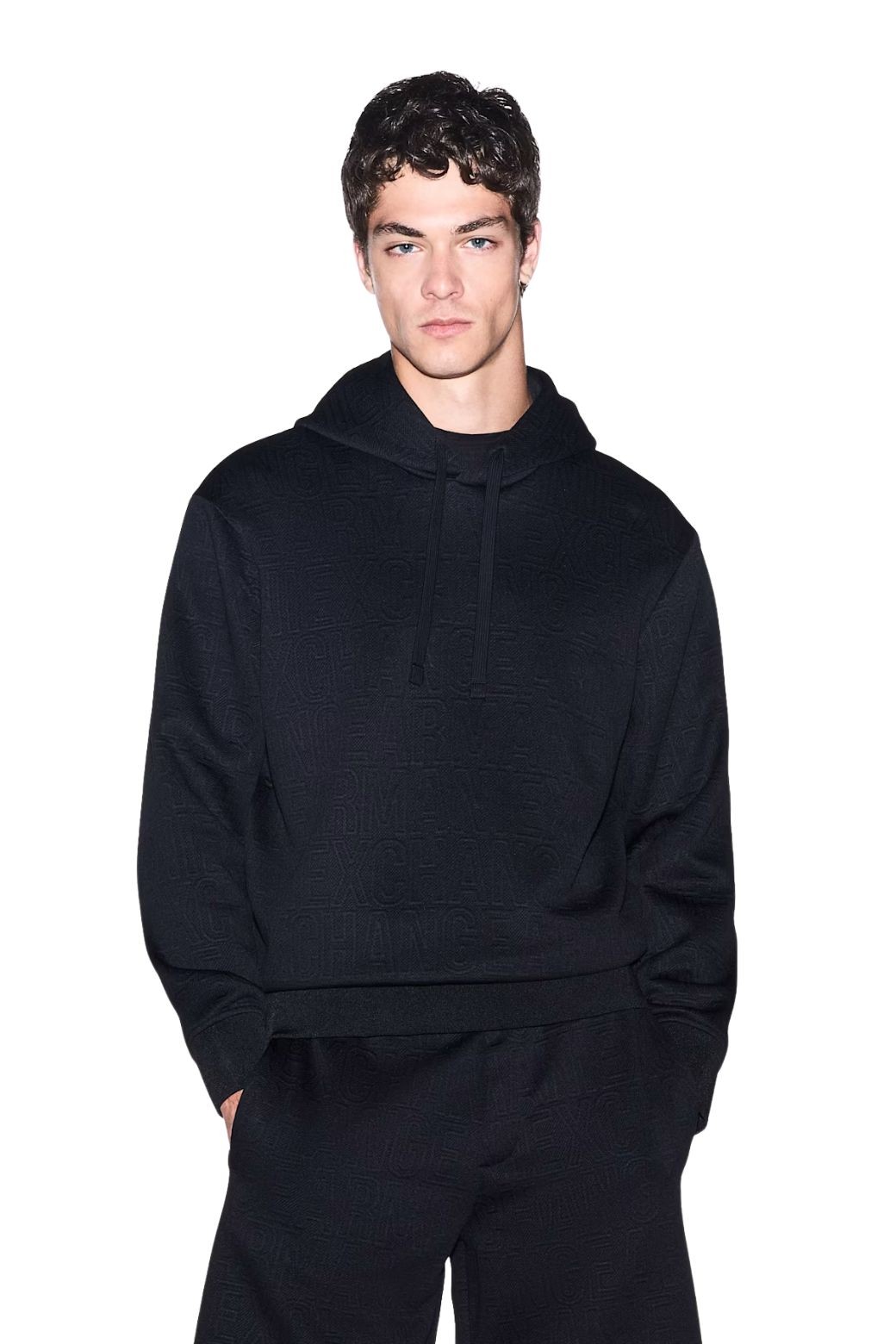 Sudadera Armani Exchange Jacquard Negra