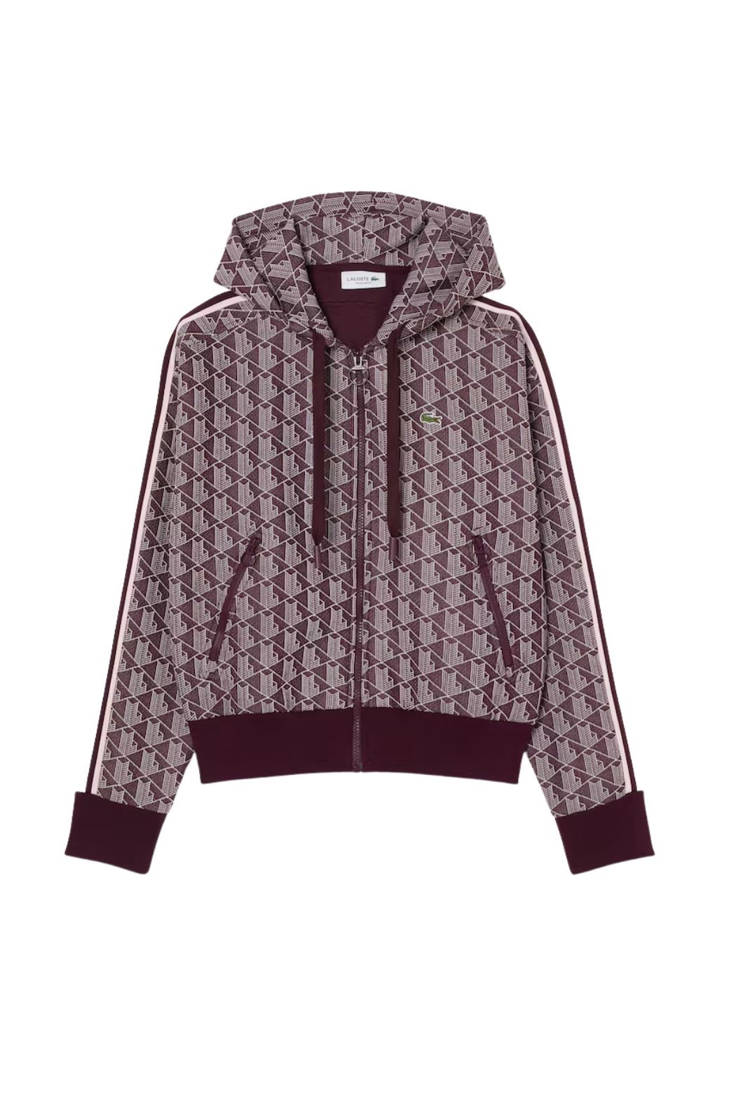 Sudadera Lacoste Monogram Burdeos
