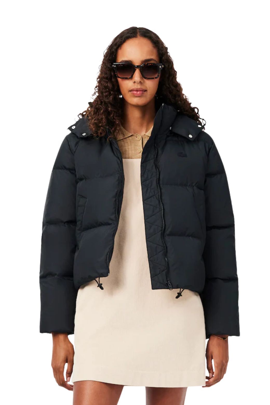 Abrigo Lacoste Hidrofugo Negro
