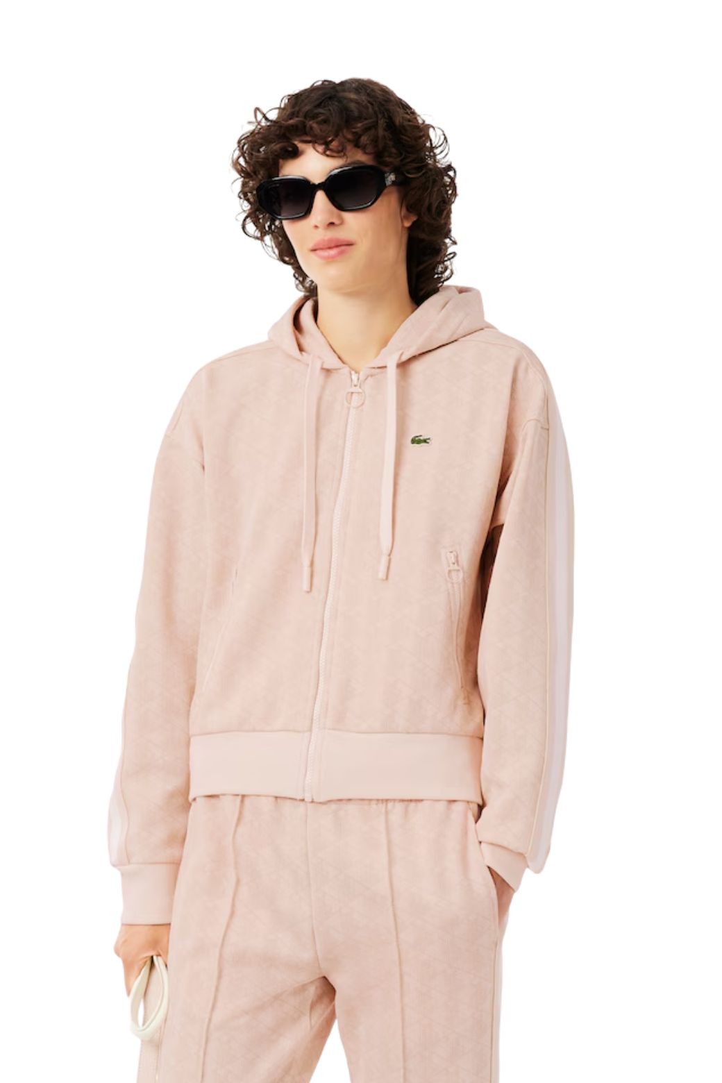 Sudadera Lacoste Monogram Rosa
