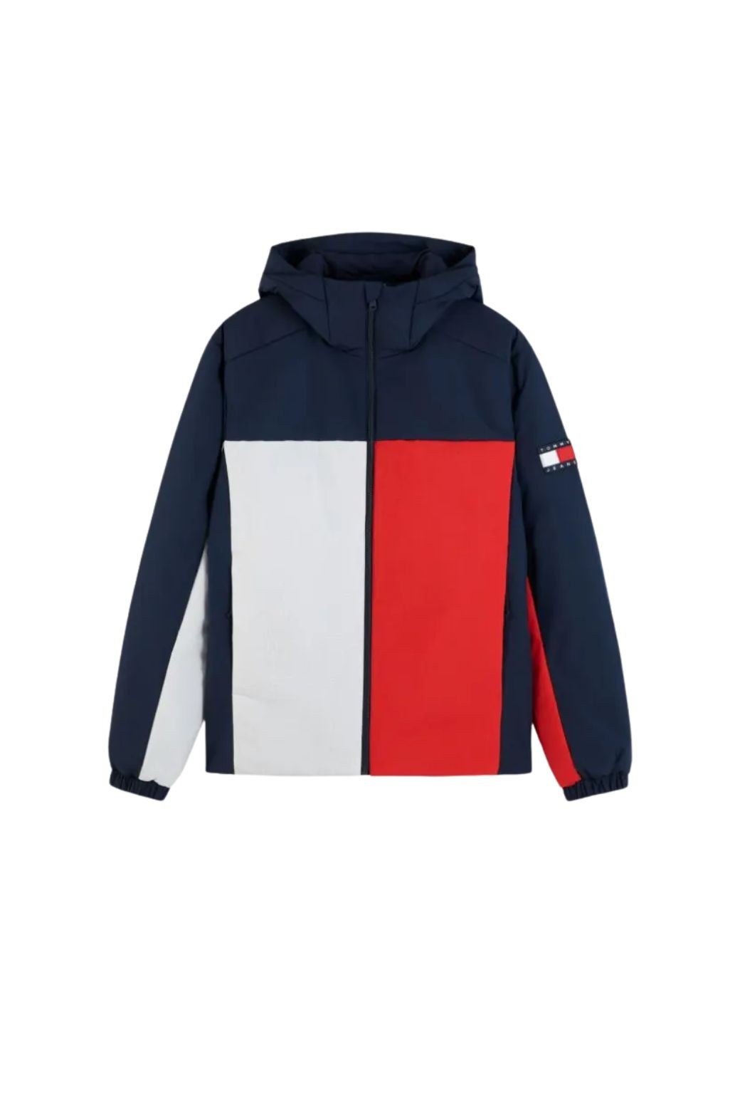 Chaqueta Tommy Jeans Padded Azul marino, Blanca y Roja
