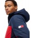 Chaqueta Tommy Jeans Padded Azul marino, Blanca y Roja