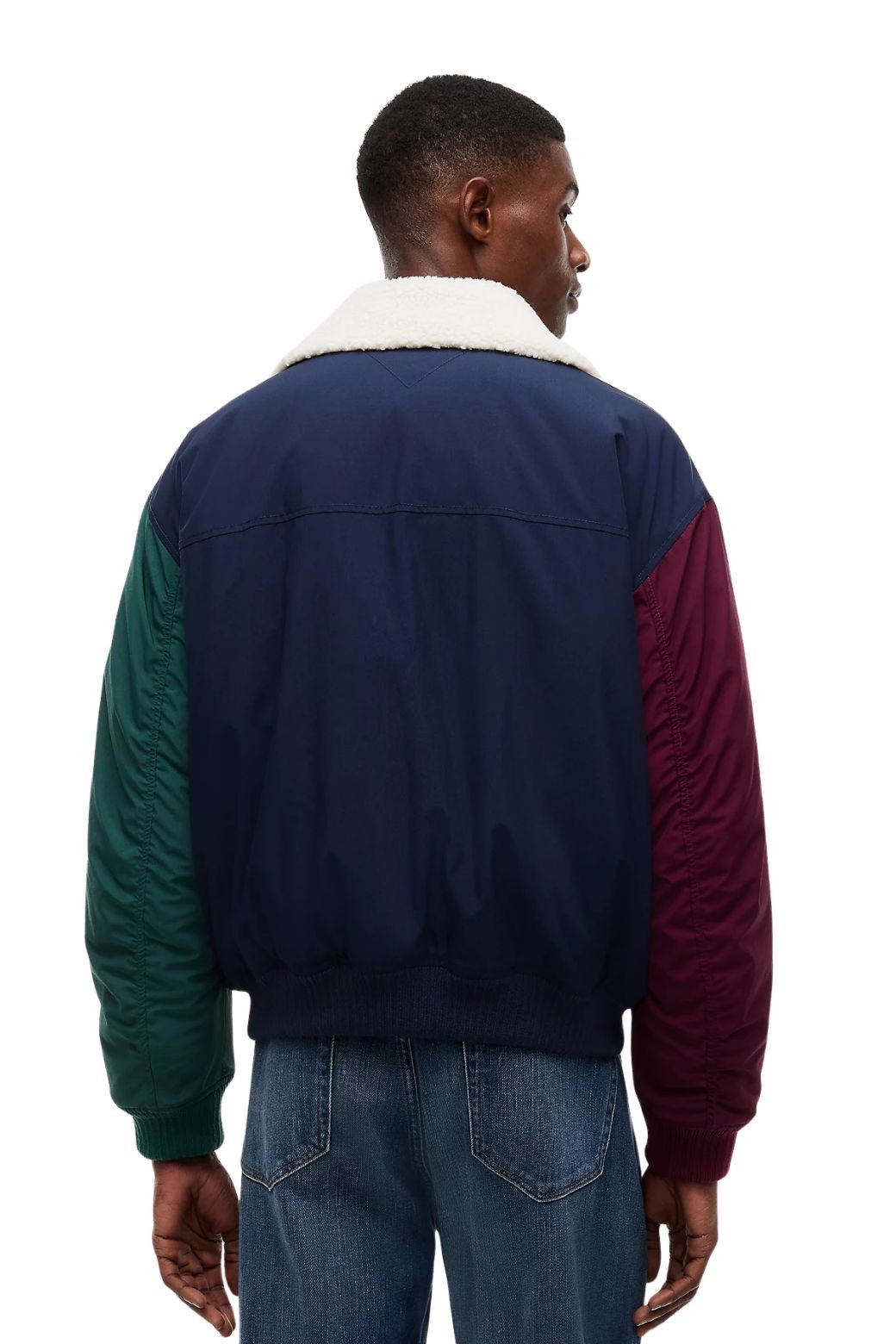 Chaqueta Tommy Jeans Aviator Azul Marino y Verde