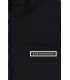 Abrigo EA7 Emporio Armani Franjas Negro