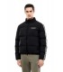 Abrigo EA7 Emporio Armani Franjas Negro