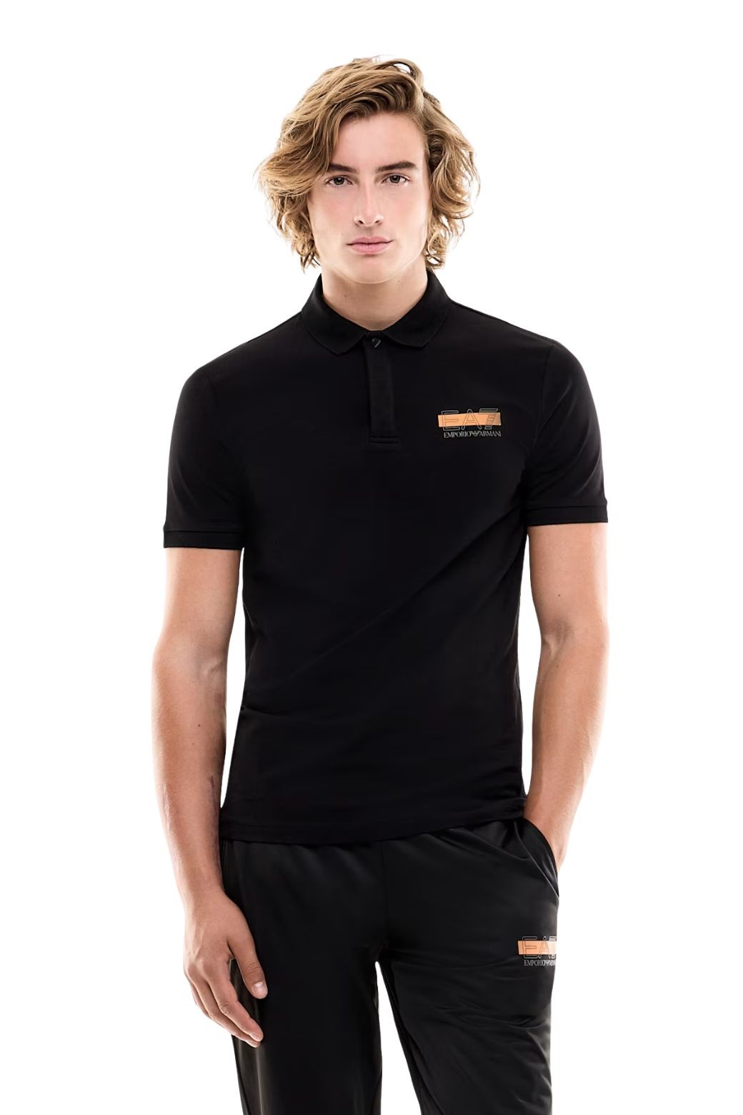 Polo EA7 Emporio Armani Visibility Negro