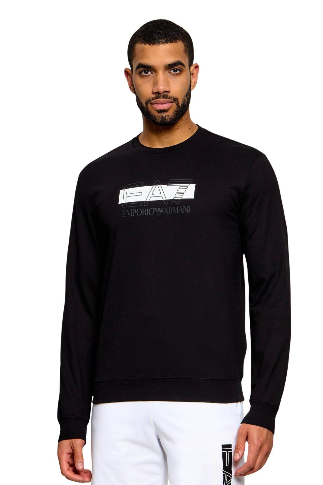 Sudadera EA7 Emporio Armani Visibility Negra y blanca