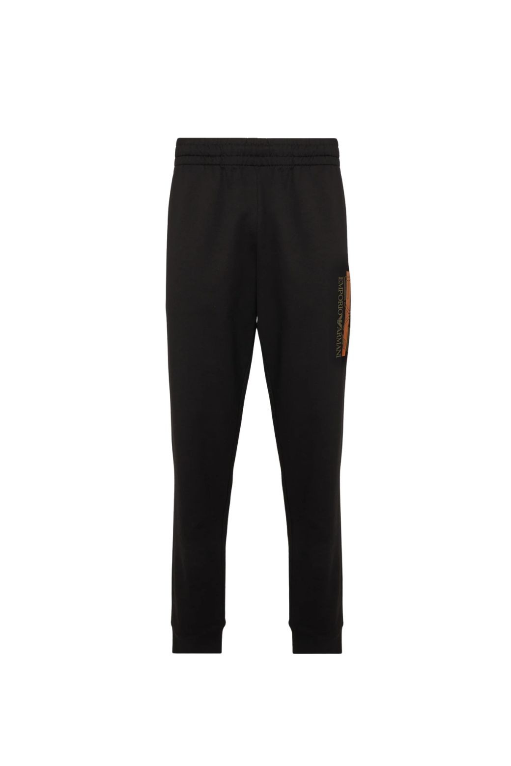 Pantalon EA7 Emporio Armani Train Visibility Negro y Naranja