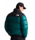 Abrigo The North Face Retro Nuptse Verde y Negro