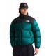 Abrigo The North Face Retro Nuptse Verde y Negro