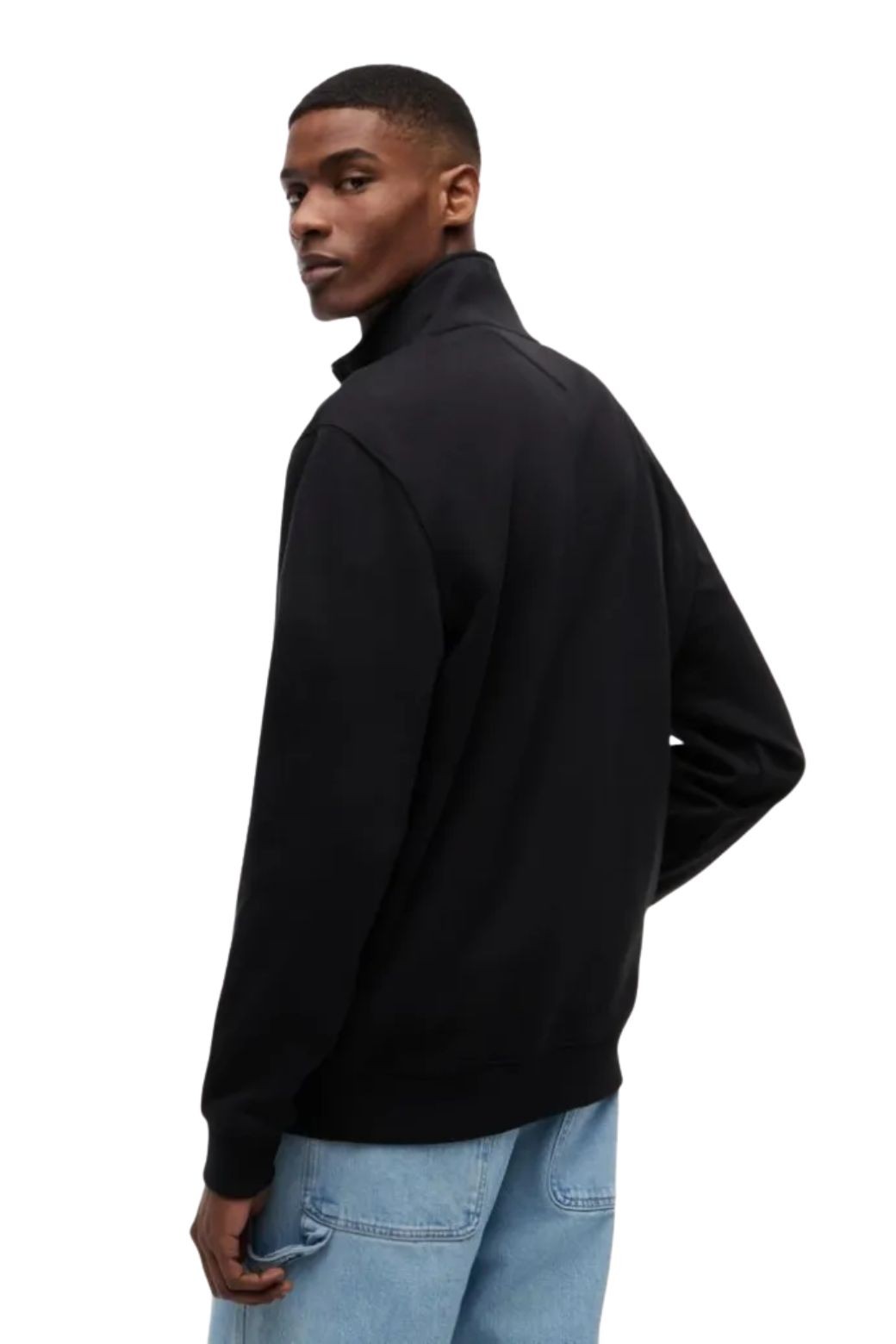 Chaqueta Tommy Jeans Half-Zip Negra