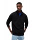 Chaqueta Tommy Jeans Half-Zip Negra