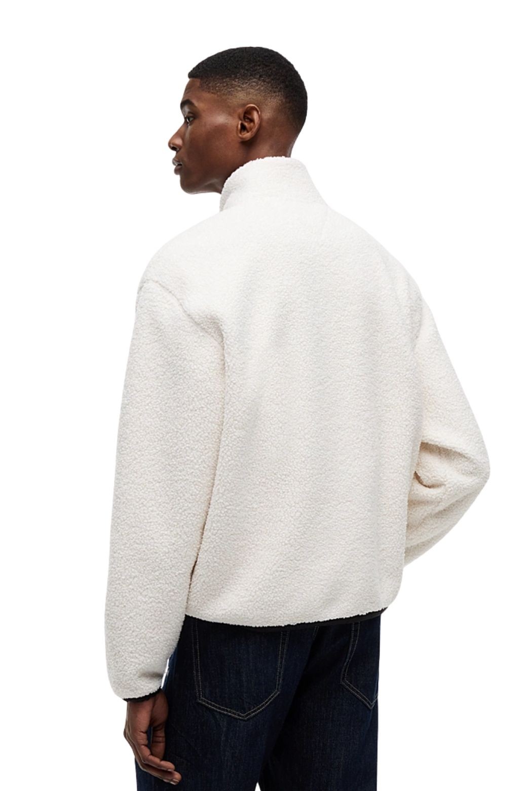 Abrigo Tommy Jeans Badge Relaxed Blanco
