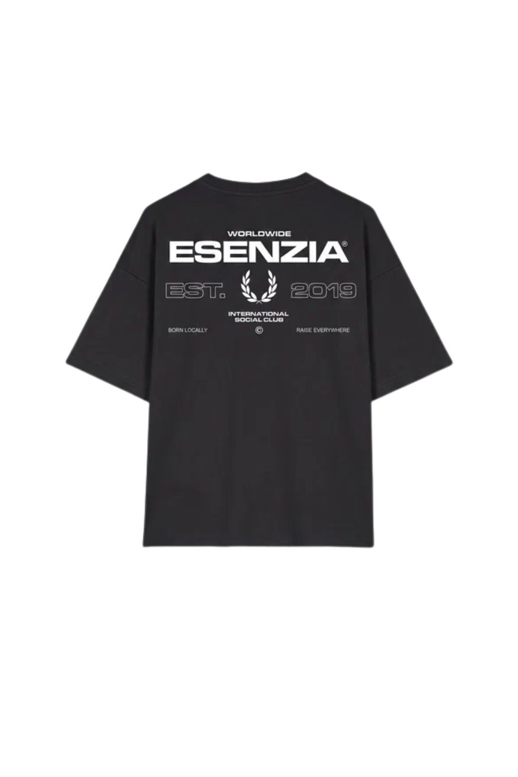 Camiseta Esenzia Charcoal Worldwide Negra