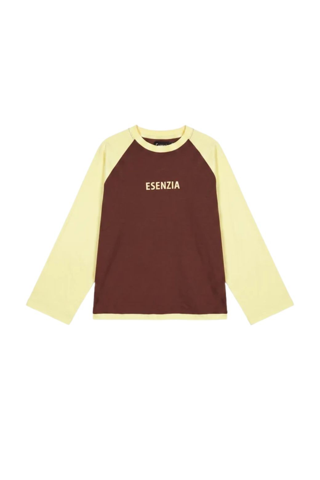 Camiseta Esenzia Manga larga Sun & Soil Marron y Amarilla