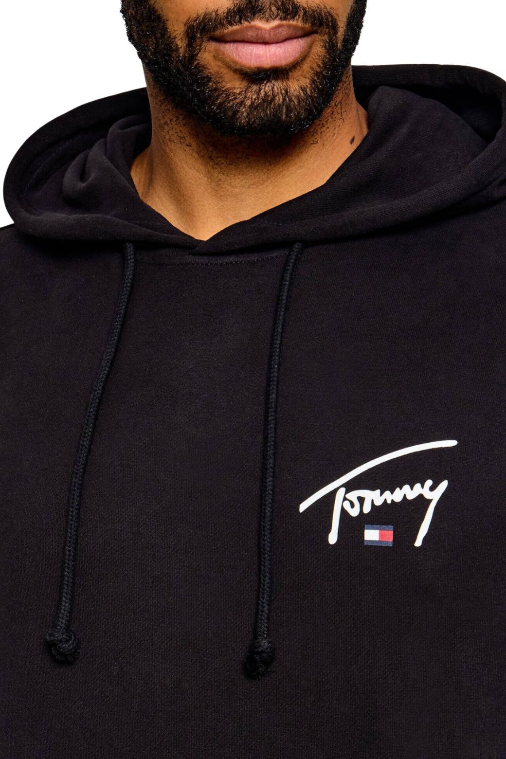 Sudadera Tommy Jeans Entry Signature Negra